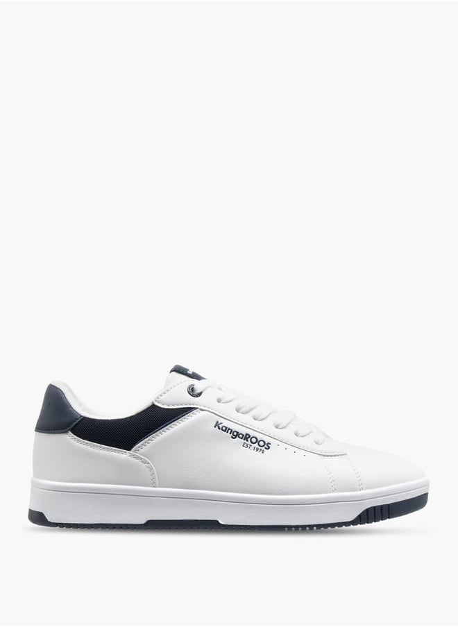 kangaROOS Men's Logo Detail Sneakers With Lace-Up Closure  - Image 3
