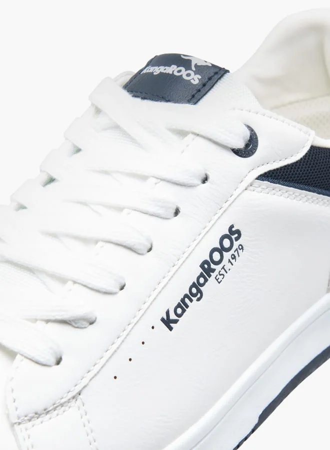 kangaROOS Men's Logo Detail Sneakers With Lace-Up Closure