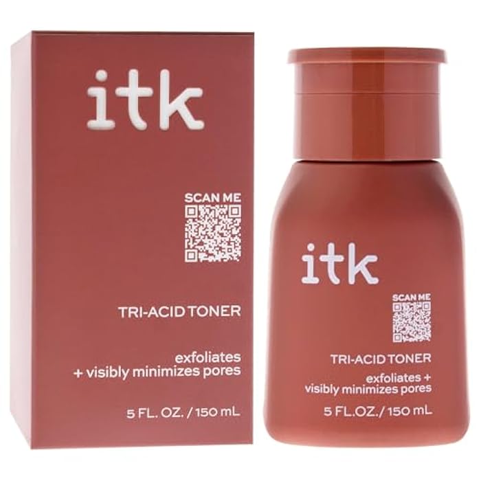 ITK Tri-Acid Facial Toner with AHA, BHA, PHA + Niacinamide - Exfoliate Face + Minimize Pores - Salicylic + Lactic Acid - Brighten Dark Spots + Glow, 5 Fl Oz - Image 4