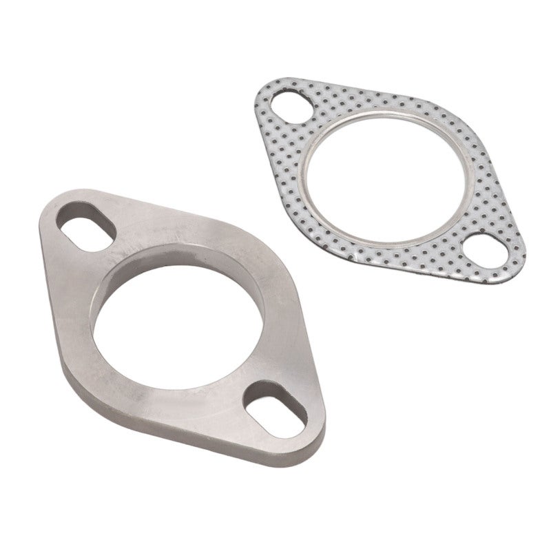 Universal Exhaust Flange Kit: 2In 2-Bolt Stainless Steel, High Strength Sealing, Reduce Abnormal Sound - Direct Replacement Kit for Exhaust Downpipe, Catback, Headers, Muffler, Resonator - Image 2