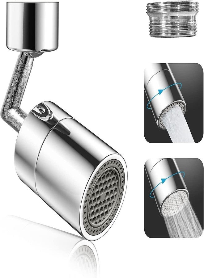 COOFANDY Universal Splash Filter Faucet, 720° Rotatable Faucet Sprayer Head with Durable Copper, Anti-Splash Movable Tap Head Water Saving, Aerator Leakproof Design with Double O-Ring - Image 1