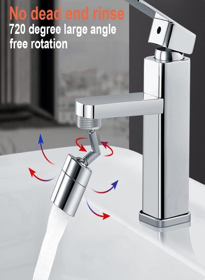 COOFANDY Universal Splash Filter Faucet, 720° Rotatable Faucet Sprayer Head with Durable Copper, Anti-Splash Movable Tap Head Water Saving, Aerator Leakproof Design with Double O-Ring - Image 3