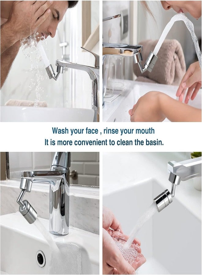 COOFANDY Universal Splash Filter Faucet, 720° Rotatable Faucet Sprayer Head with Durable Copper, Anti-Splash Movable Tap Head Water Saving, Aerator Leakproof Design with Double O-Ring - Image 5