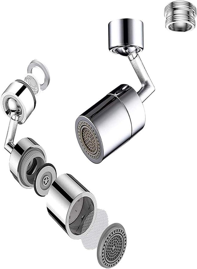 COOFANDY Universal Splash Filter Faucet, 720° Rotatable Faucet Sprayer Head with Durable Copper, Anti-Splash Movable Tap Head Water Saving, Aerator Leakproof Design with Double O-Ring - Image 2