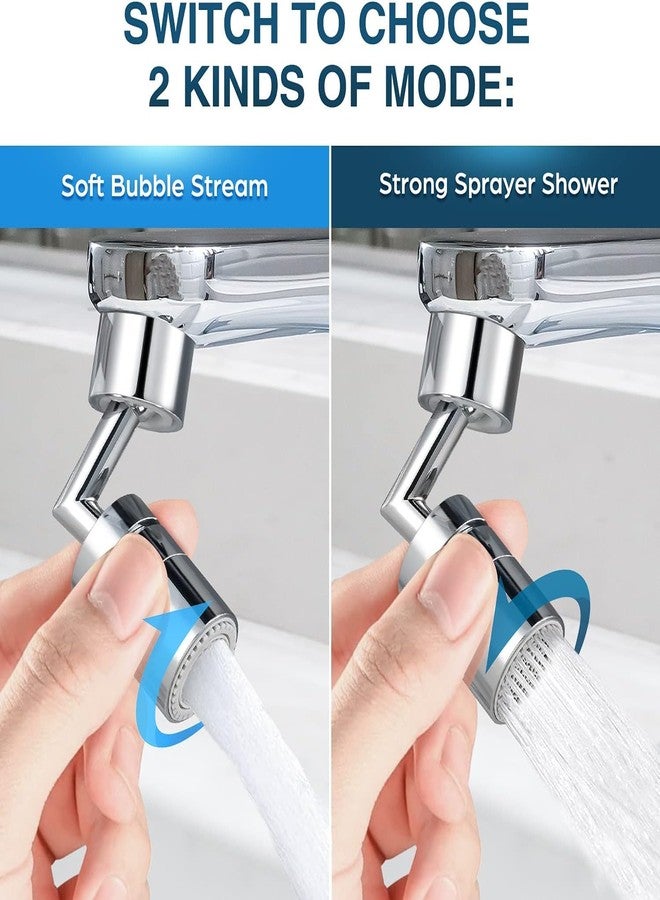COOFANDY Universal Splash Filter Faucet, 720° Rotatable Faucet Sprayer Head with Durable Copper, Anti-Splash Movable Tap Head Water Saving, Aerator Leakproof Design with Double O-Ring - Image 4