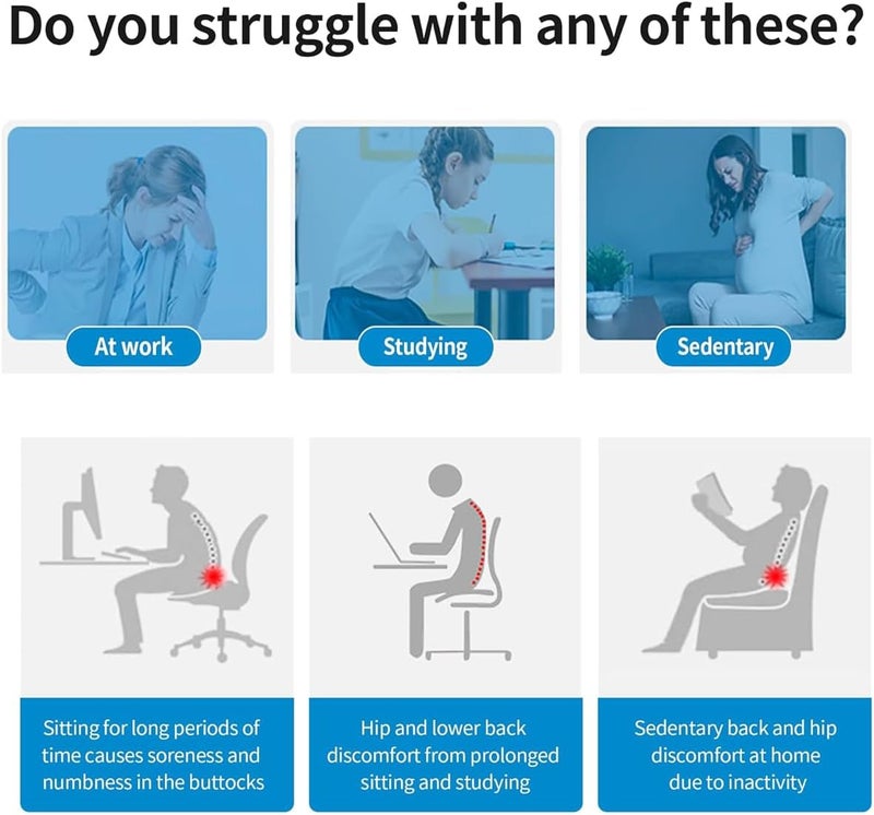 Aimisite Car Seat Cushions for Driving - Adult Booster Seat for Cars, Trucks, SUVs, Office Chairs, and Wheelchairs - Image 2