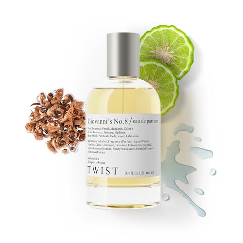 Twist - G.iovanni’s No. 8 - Eau De Parfum Inspired by Acqua D. G. Long-Lasting Perfume For Men, Marine & Citrus, Vegan, Clean Ingredients, Fragrance - Spray 100 ml | 3.4 fl. oz. - Image 1