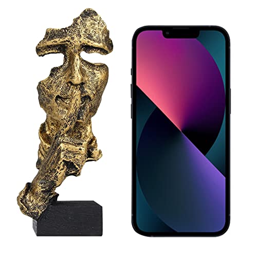 aboxoo 3 Pcs Thinker Statue, Silence is Gold Abstract Art Figurine, No Hear No See No Speak Modern Home Resin Sculptures Decorative Objects Modern Decor for Creative Room Home, Office Study (Gold) - Image 5