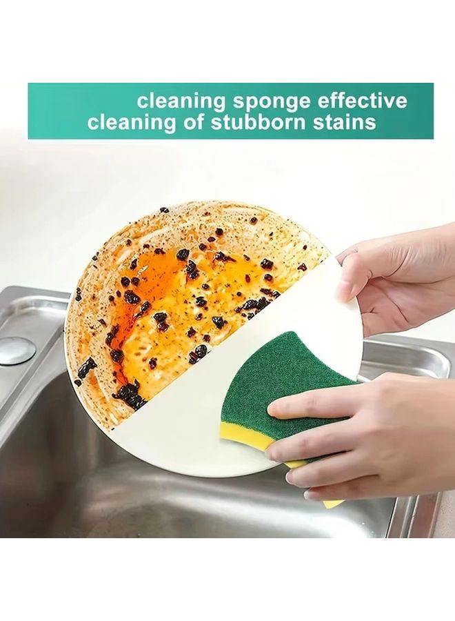 Value Pack Of 50 Versatile Double Sided Scouring Sponges For Dishwashing Kitchen And Home Cleaning - Image 4