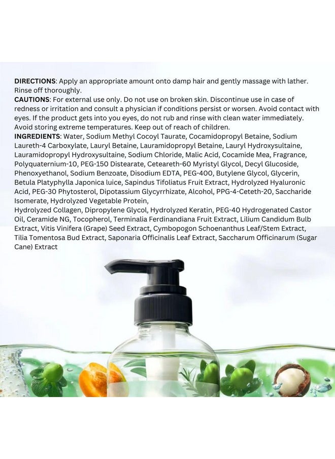 botanist - Japanese Organic & Natural Shampoo For Tangled Hair, Moisturizing Hair Shampoo With Pump For Women & Men To Smooth Hair, Sulfate & Silicone Free, Green Apple & Rose 490 Ml/16.5 Fl Oz - Image 1