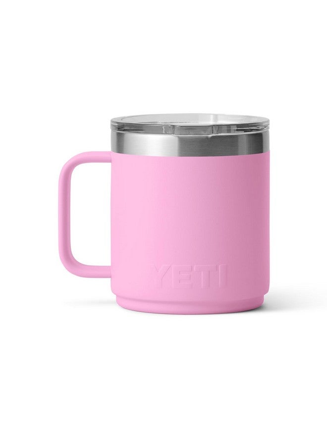 YETI كوب ييتي رامبلر سعة 10 أونصات قابل للتكديس، معزول بالفراغ، من الفولاذ المقاوم للصدأ مع غطاء مغناطيسي، لون وردي قوي - Image 3