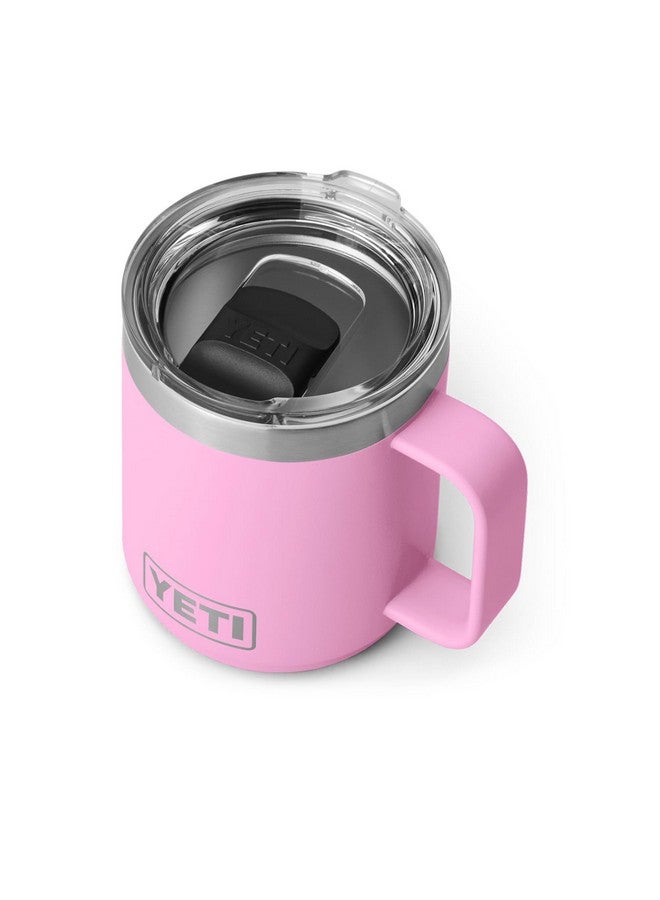 YETI كوب ييتي رامبلر سعة 10 أونصات قابل للتكديس، معزول بالفراغ، من الفولاذ المقاوم للصدأ مع غطاء مغناطيسي، لون وردي قوي - Image 1