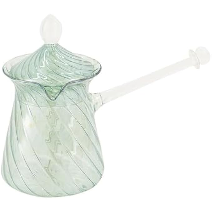 Silsal Handblown Glass Turkish Coffee Pot Green - Image 1