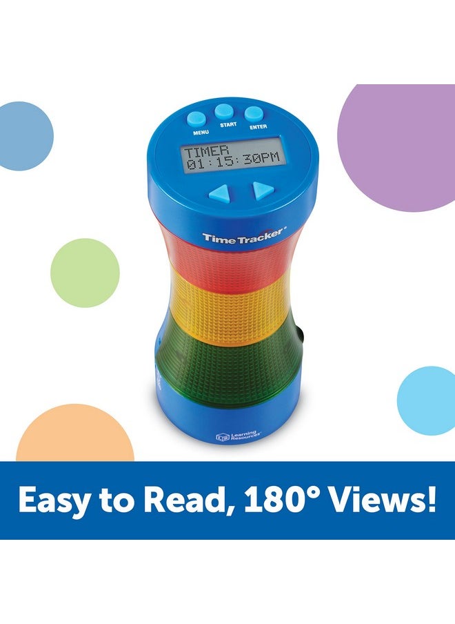 Learning Resources Learning Resources Time Tracker Visual Timer & Clock - 1 Piece, Classroom Tracker, Alarm Clock, Light Up Timer for Classroom, Visual Tracker  - Image 1