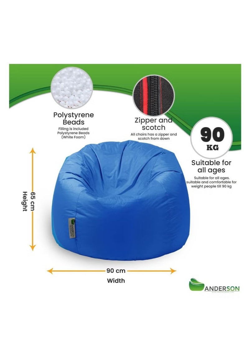 Anderson Bean Bag Blue Waterproof Medium - Image 3