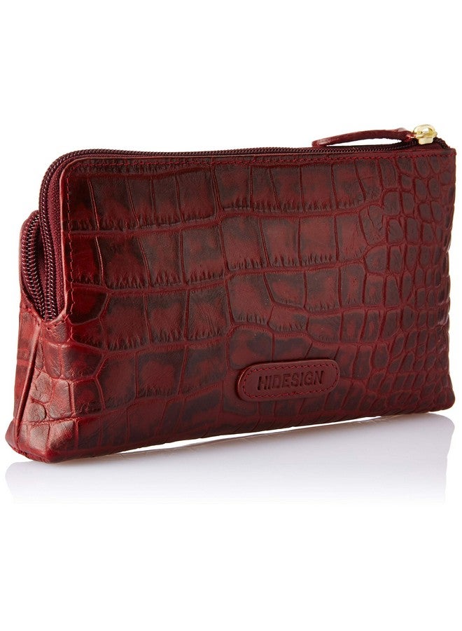 Hidesign Leather Wallet- Red Marsala - Image 2