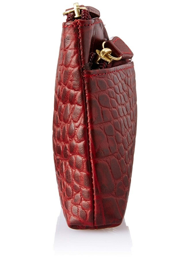 Hidesign Leather Wallet- Red Marsala - Image 3