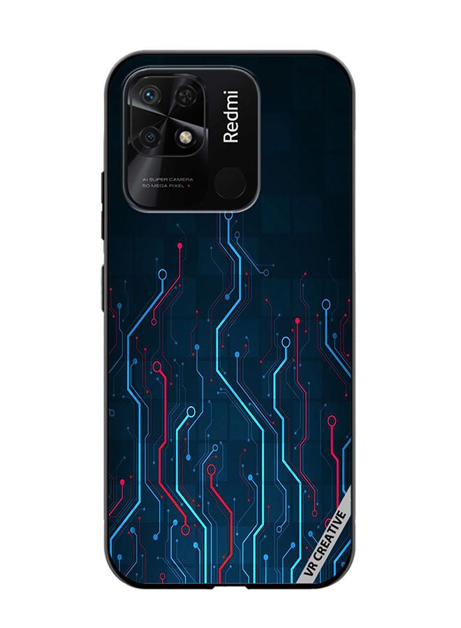 VR CREATIVE Protective Case Cover For Xiaomi Redmi 10C Electronic Circuit Boards_ Design Multicolour - Image 1