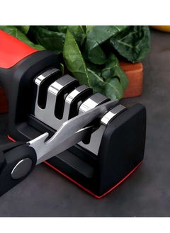 Beautiful Multi-Functional Diamond 4-In-1 Knife Sharpener, Portable Outdoor Hand-Held Fast Tungsten Steel Whetstone  - Image 1