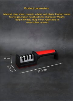 Beautiful Multi-Functional Diamond 4-In-1 Knife Sharpener, Portable Outdoor Hand-Held Fast Tungsten Steel Whetstone  - Image 2