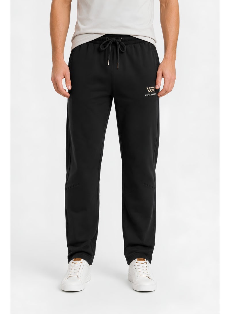 WHITE RABBIT Men’s Casual Wide Leg Jogger Pants – Adjustable Drawstring - Image 1