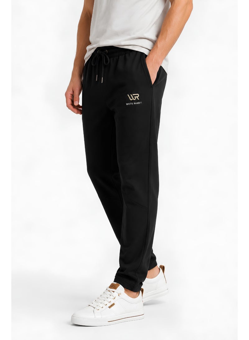 WHITE RABBIT Men’s Casual Wide Leg Jogger Pants – Adjustable Drawstring - Image 4