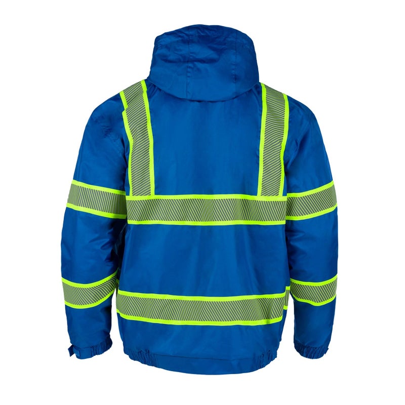 FONIRRA High Visibility Heavy Duty Insulated Winter Jacket for Men Waterproof,Safety Jacket for Men Reflective Big and Tall - Image 2