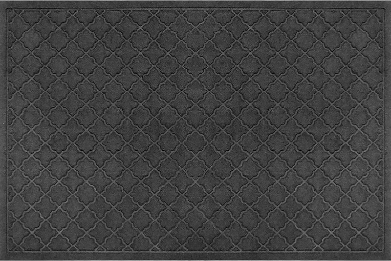 Bungalow Flooring WaterHog Heavy Duty Doorway Mat 3 x 5 Made in USA Durable  SkidResistant Entryway Mat WaterTrapping IndoorOutdoor Decorative Floor Covering Cordova Collection Charcoal
