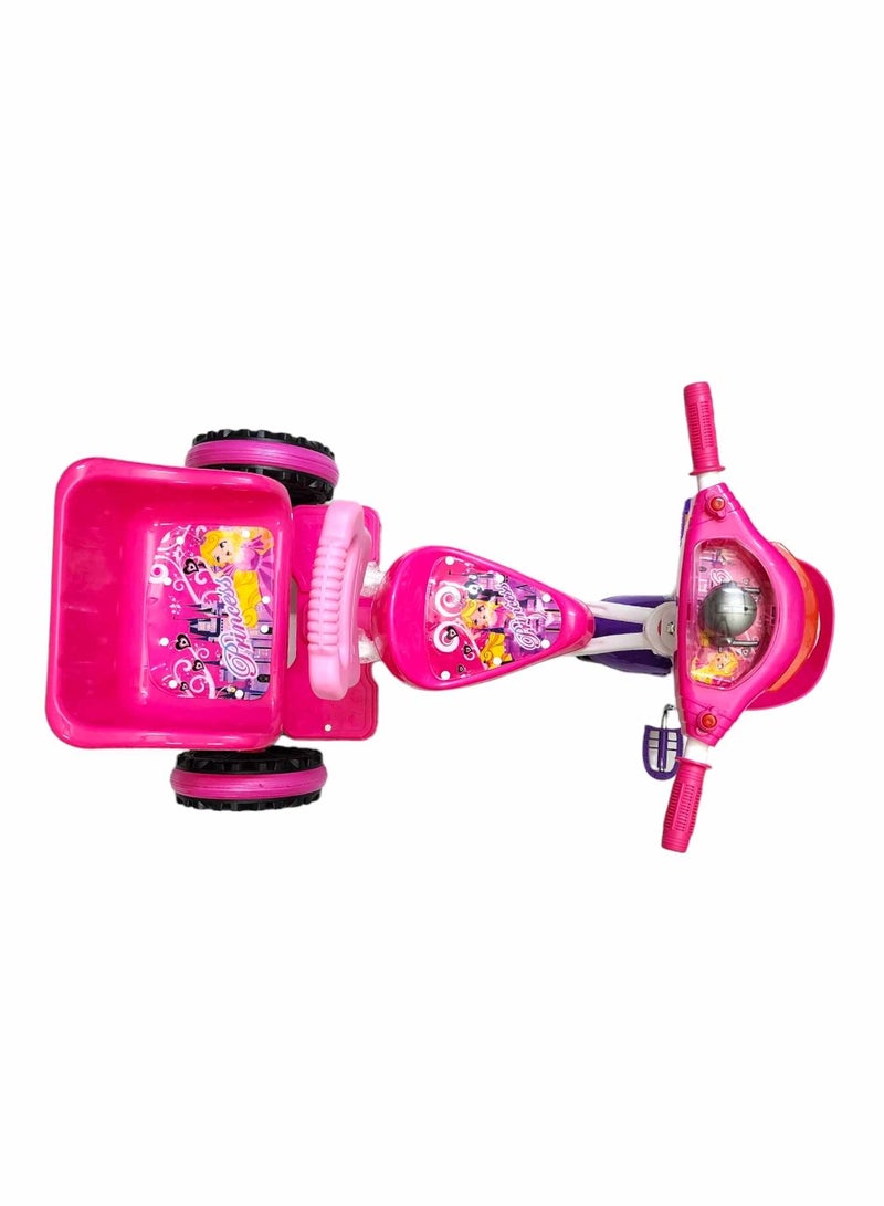 Tricycle Double Seated Plastic Bike Comfortable Seat With Sounds Light and Basket Non-Slip Grips For Kids  - Image 3