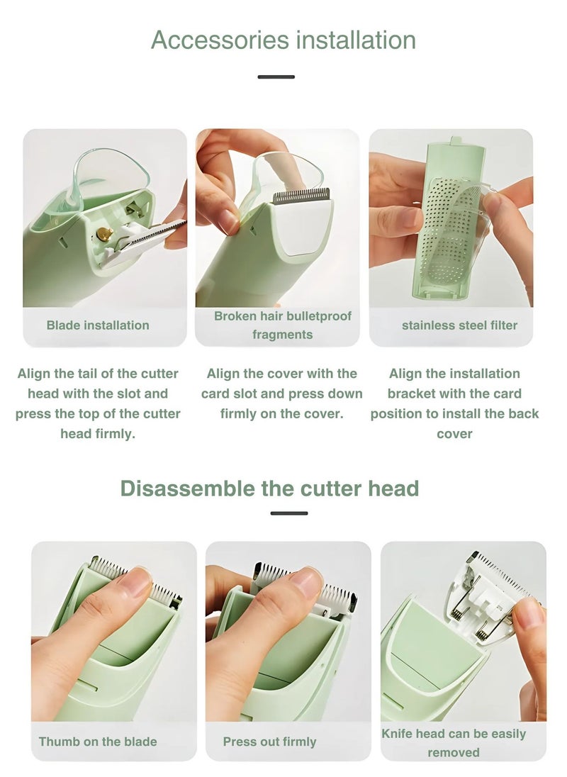 OIDIRE - Hair Clipper Snipped Hair Waterproof Rechargeable Cordless Baby Hair Clipper - Image 1