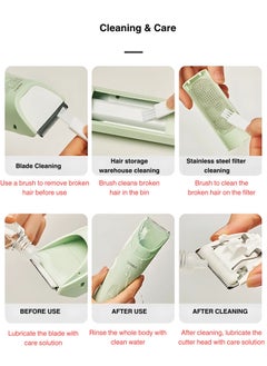 OIDIRE Hair Clipper Snipped Hair Waterproof Rechargeable Cordless Baby Hair Clipper  - Image 5