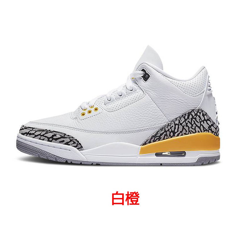 Putian Shoes Pure Original AJ3 White Cement Sunset Gradient Flame Hiroshi Fujiwara Red Rice White Men''s and Women''s Sports Basketball Shoes - Image 4