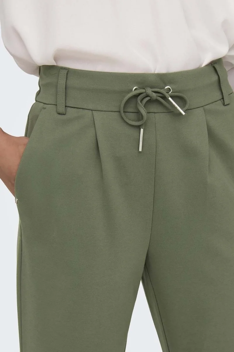 ONLY Women's Onlpoptrash Waisted Trousers 15115847 Dark Green