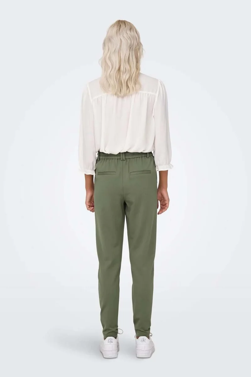 ONLY Women's Onlpoptrash Waisted Trousers 15115847 Dark Green