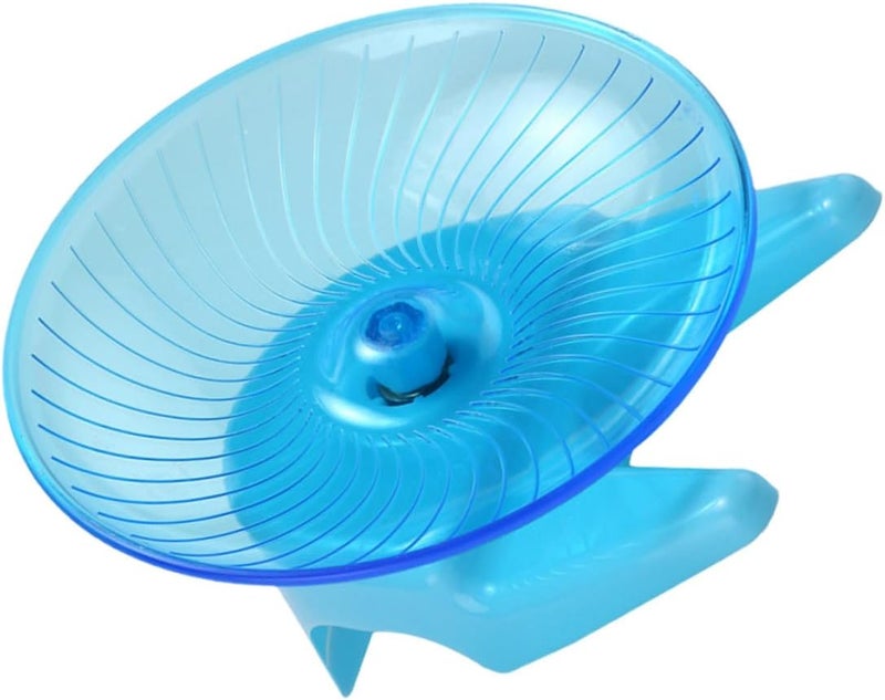 BESTonZON Silent Hamster Running Saucer Wheel with Stand, Small Pet Exercise Spinner for Mice, Hedgehogs, and Dwarf Hamsters, Quiet Spinning Activity for Indoor Small Animals - Image 1