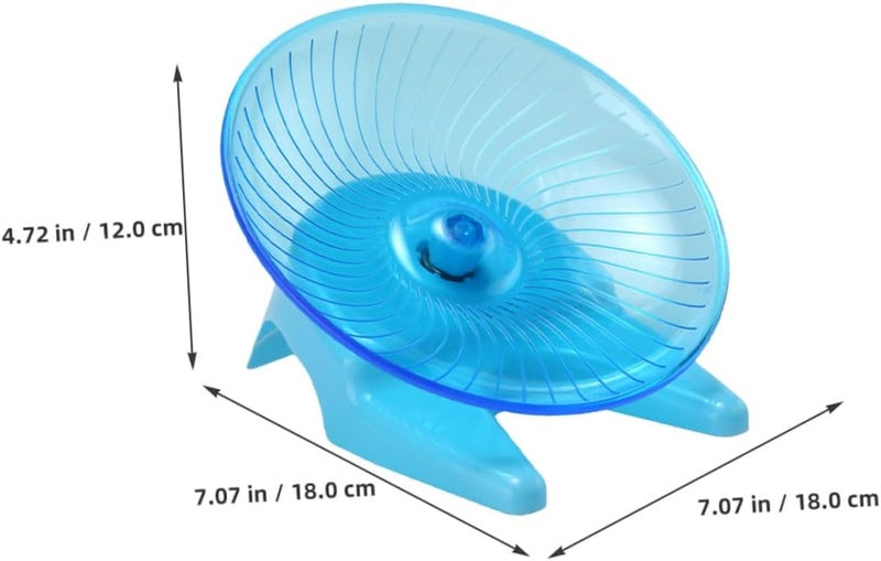 BESTonZON Silent Hamster Running Saucer Wheel with Stand, Small Pet Exercise Spinner for Mice, Hedgehogs, and Dwarf Hamsters, Quiet Spinning Activity for Indoor Small Animals - Image 2