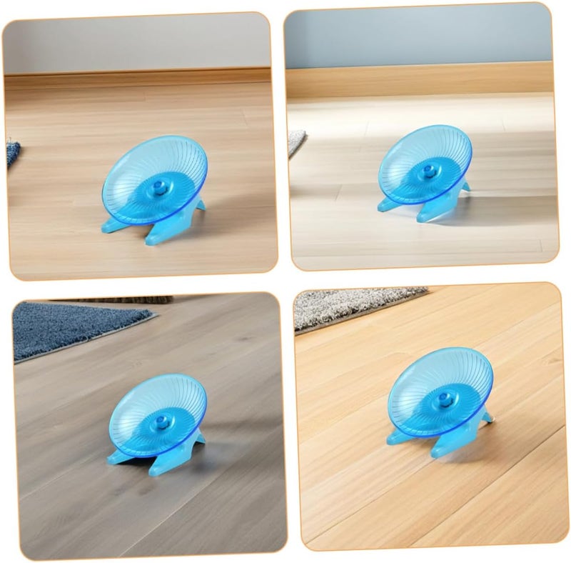 BESTonZON Silent Hamster Running Saucer Wheel with Stand, Small Pet Exercise Spinner for Mice, Hedgehogs, and Dwarf Hamsters, Quiet Spinning Activity for Indoor Small Animals - Image 3