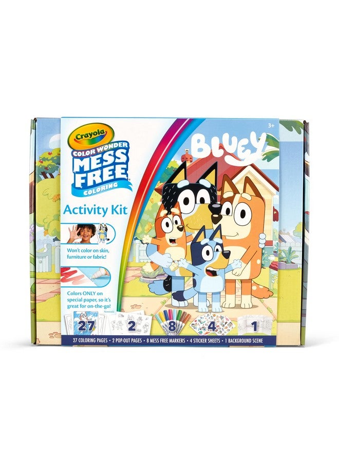 كرايولا مجموعة أنشطة Color Wonder Bluey، تلوين بدون فوضى، نشاط سفر للأطفال الصغار، ألعاب Bluey للأطفال، هدية للعطلات، للأعمار من 3 سنوات فما فوق - Image 1