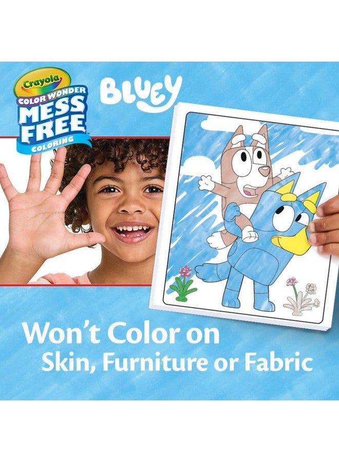 كرايولا مجموعة أنشطة Color Wonder Bluey، تلوين بدون فوضى، نشاط سفر للأطفال الصغار، ألعاب Bluey للأطفال، هدية للعطلات، للأعمار من 3 سنوات فما فوق - Image 3