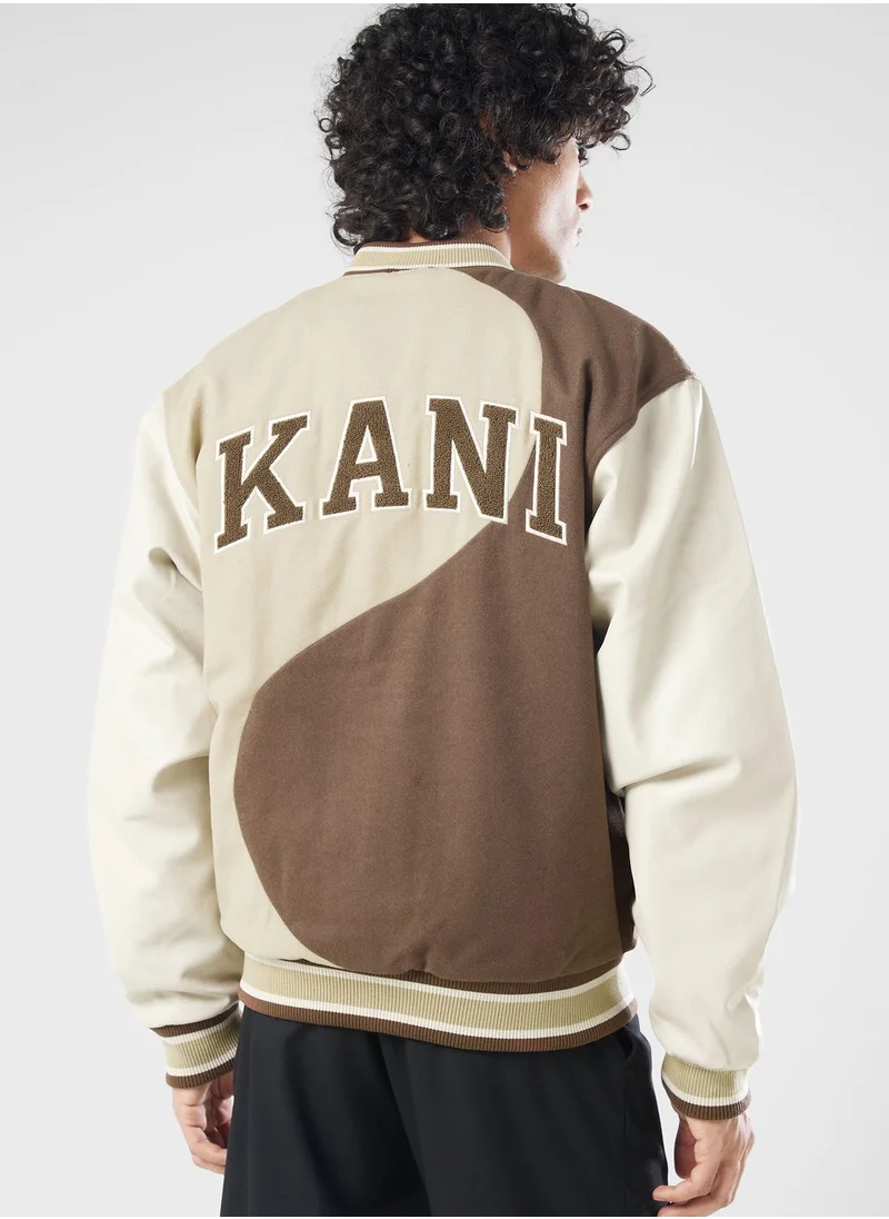Karl Kani Retro Patch Wavy Block College Jacket