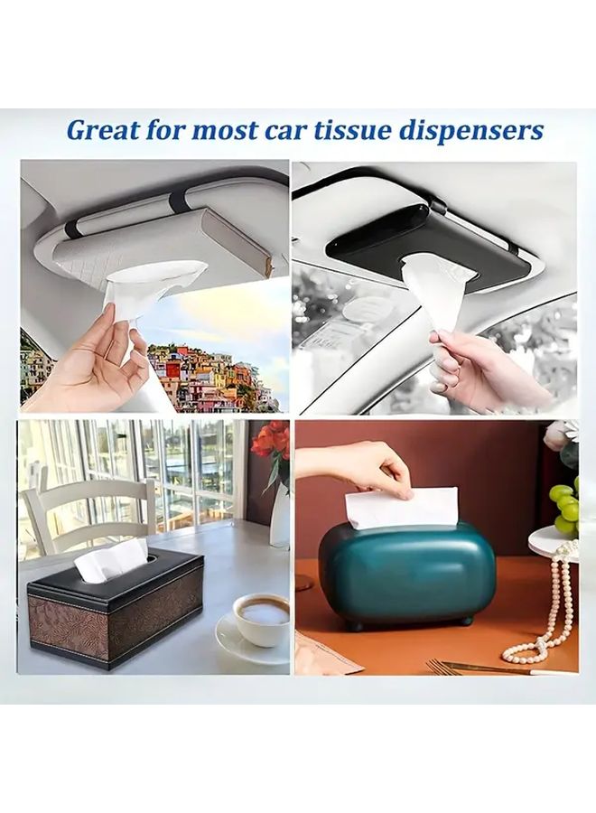 6 Pack Car Tissue Refills Individually Wrapped Disposable Replacement Rolls For Dashboard Wiper Systems - Image 3