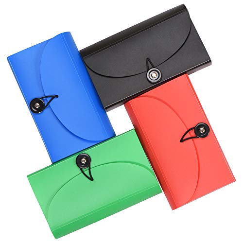 SEEKIND Expanding File Folders 4 Pack, 7.1" 4.2" Receipt Organizer Folder Accordion Folder Document with 13 Pocket for Office,Cards,Tickets-Water Resistant - Image 5