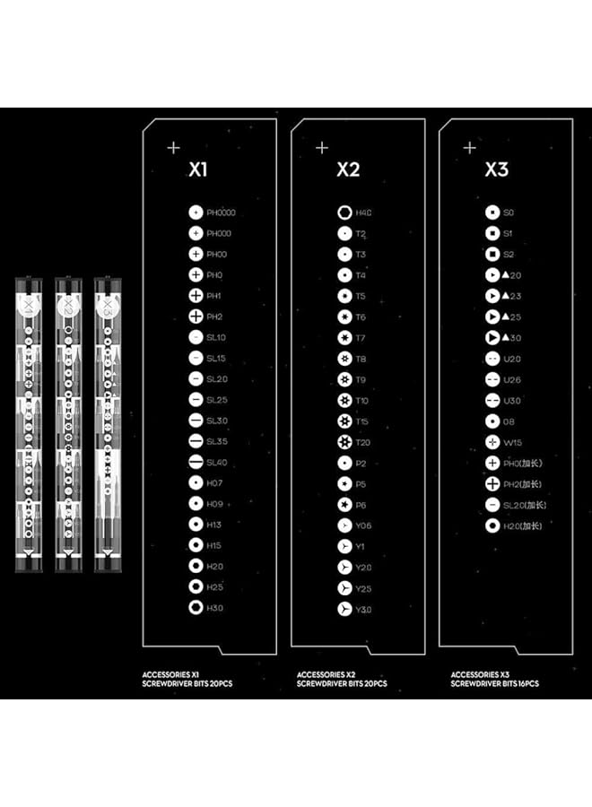 erorex 1F+ 64 In 1 Electric Screwdriver Dual Mode Cordless Lithium Ion Charge Led Power Screwdriver 64 In 1 - Image 5