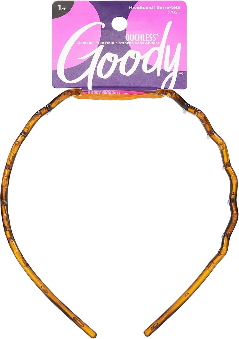 Goody Ouchless Zigzag Tooth Headband - Comfortable All-Day Wear for All Hair Types - Image 1