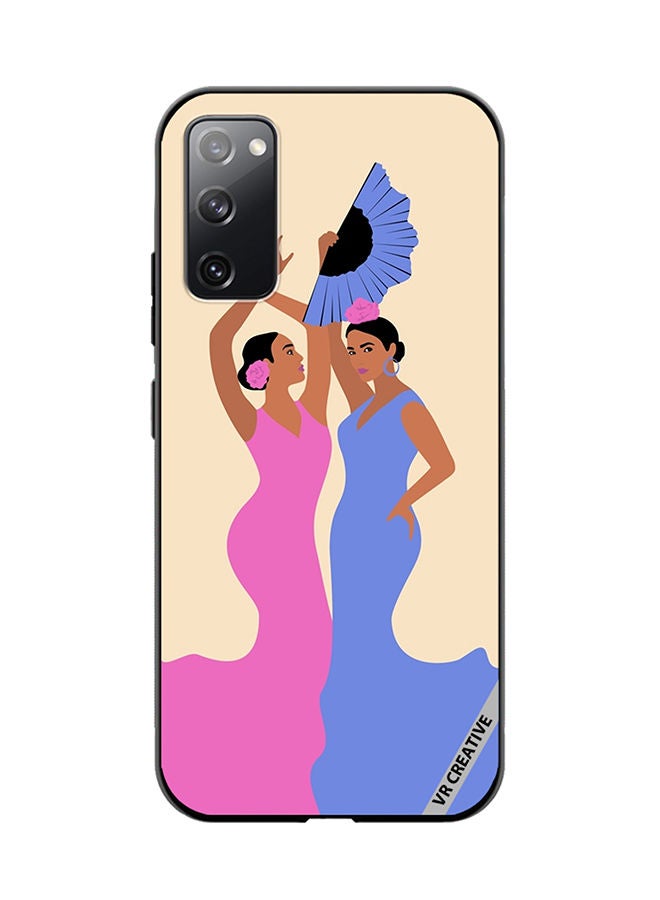 VR CREATIVE Protective Case Cover For Samsung Galaxy S20 FE 5G Spanish Women Dancing Flamenco Design Multicolour - Image 1