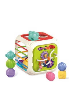 FLYHSO Baby Activity Center Shape Classifier, 7-in-1 Sorting Box, Early Learning Interactive Montessori Toys for Preschool Boys and Girls Gifts  - Image 5