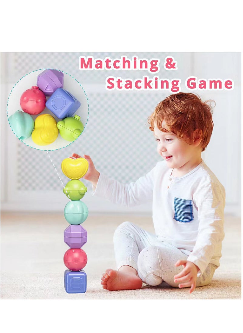 Baby Activity Center Shape Classifier, 7-in-1 Sorting Box, Early Learning Interactive Montessori Toys for Preschool Boys and Girls Gifts