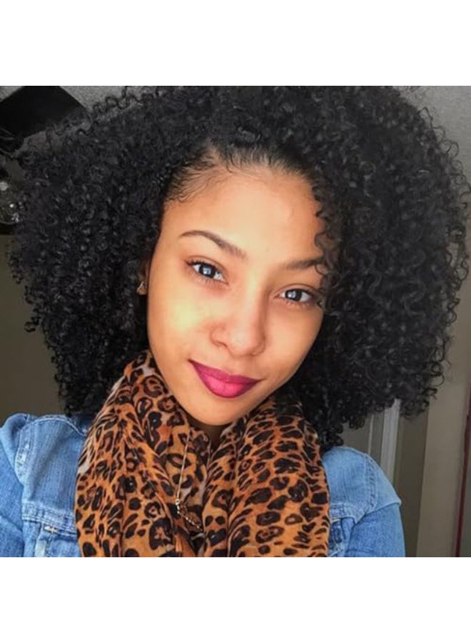 ZigZag Hair Afro Kinky Curly Clip In Human Hair Extensions Brazilian Virgin African American 4B 4C Clip in Hair Extensions Natural Clip Ins For Black Women 12inch 3B 3C - Image 1