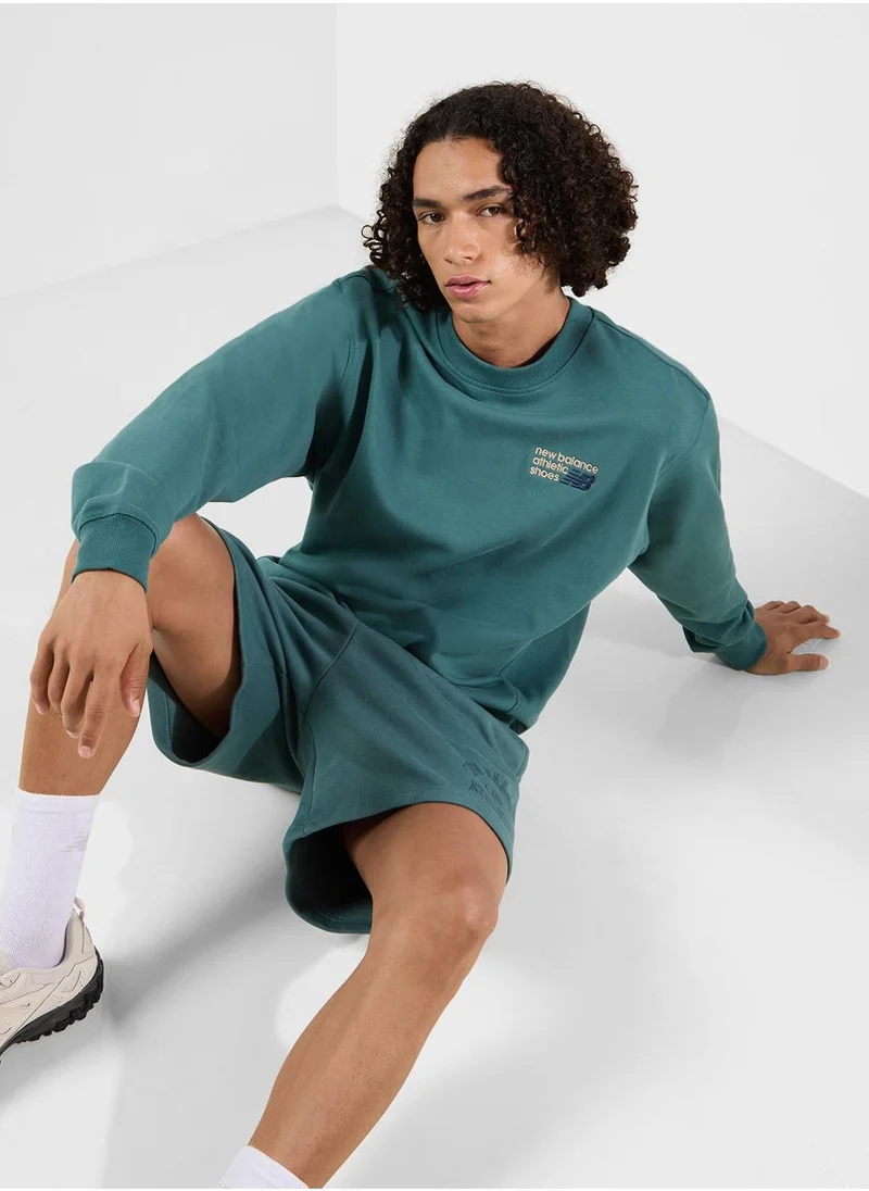 New Balance Athletics Relaxed Logo  Hoddie