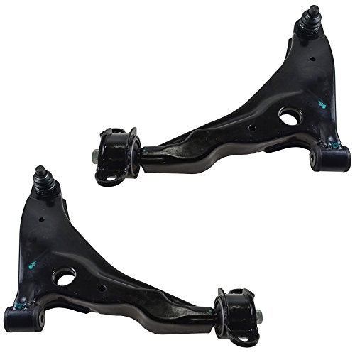 TRQ Front Lower Control Arm with Ball Joint Set Compatible with 2002-2005 Chrysler Sebring Dodge Stratus 2001-2005 Mitsubishi Eclipse 2001-2003 Galant - Image 1